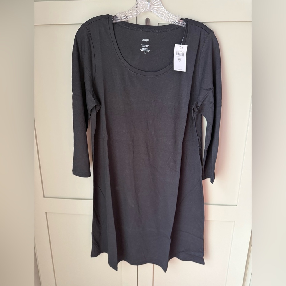 J. Jill Black Long Sleeve Tee Medium Tall